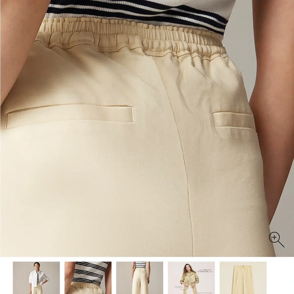 NWT J. Crew Superwide Stratus Pant in City Twill Size 4 Fits 6 - Picture 4 of 7